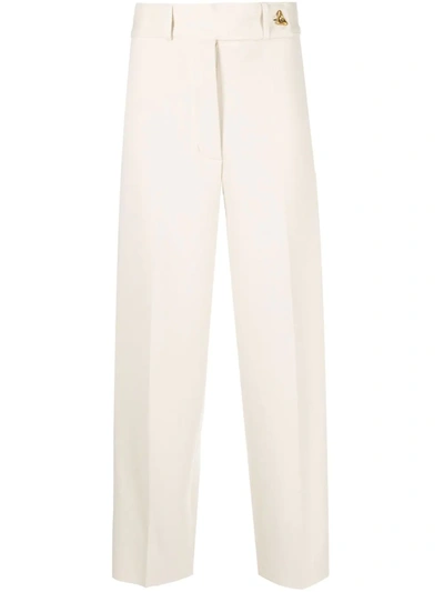 Aeron Fine-knit Felted Cropped Trousers In Nude