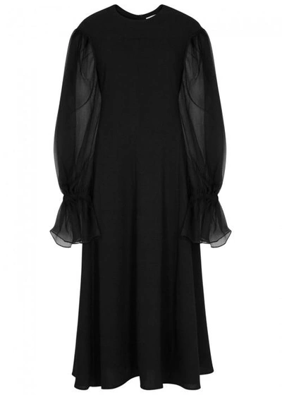 Rejina Pyo Harriet Black Flared Midi Dress