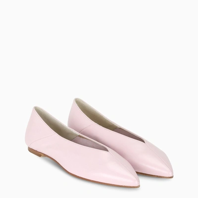 Aeyde Pink Moa Ballerinas