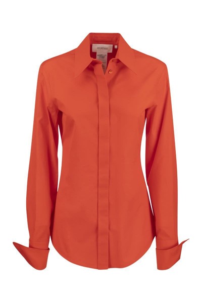 Sportmax Concealed Fastened Buttoned Shirt In Red