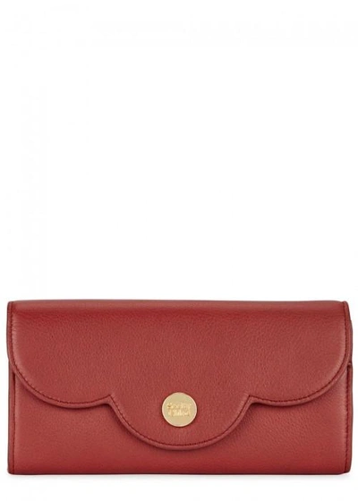 See By Chloé Polina Red Leather Wallet