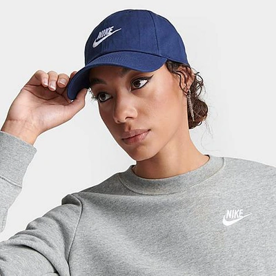 Nike Sportswear Heritage86 Futura Washed Hat In Midnight Navy