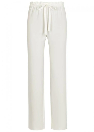 The Row Paco Ivory Straight-leg Trousers