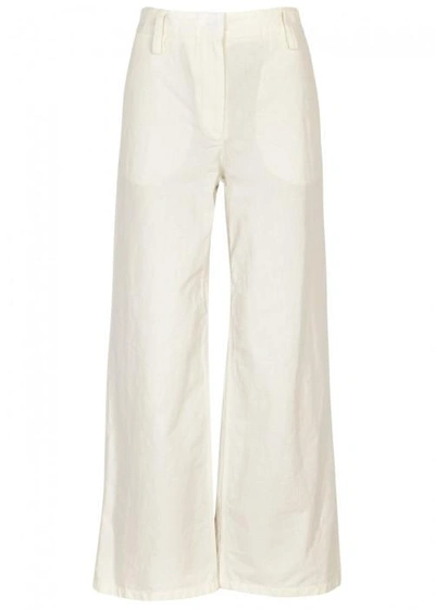 The Row Werto Off White Wide-leg Trousers