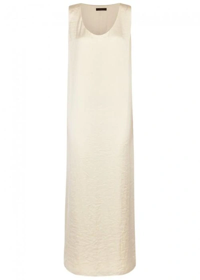 The Row Yellin Ivory Textured Maxi Dress