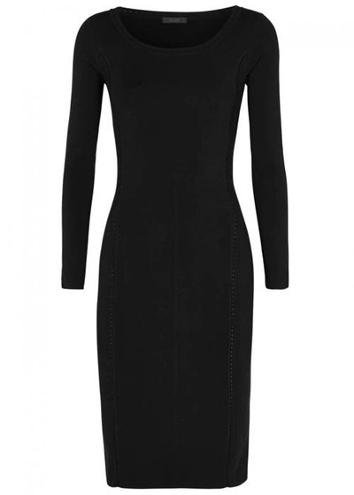 The Row Melindah Black Stretch-knit Dress