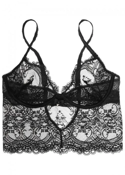 Wacoal Chrystalle Lace Underwired Bra In Black