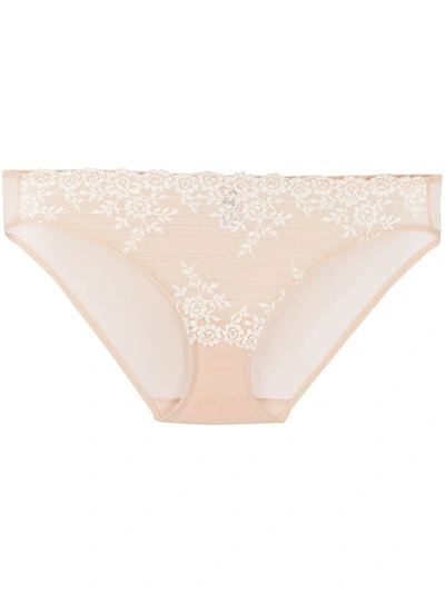 Wacoal Embrace Lace Blush Tulle Briefs In Nude