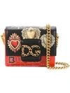 Dolce & Gabbana Dg Millennials Leather Crossbody Bag - Black In Heart Print