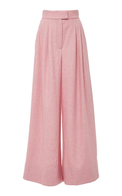 Acler Cunningham Wide Leg Pant In Pink