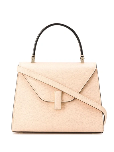 Valextra Iside Large Leather Bag In Pink