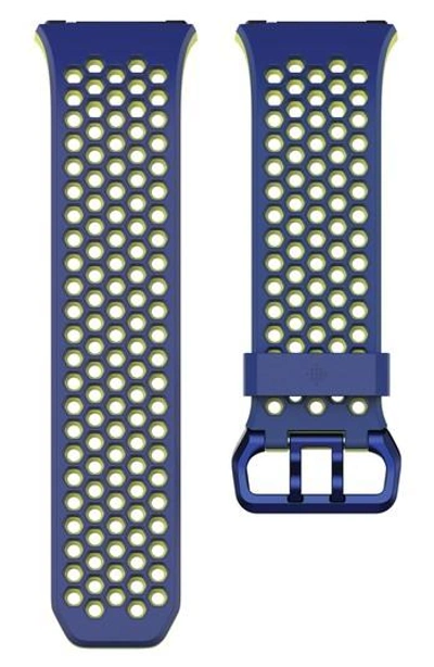 Fitbit Ionic Accessory Band In Blue Yellow
