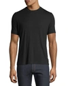 Emporio Armani Slim Fit Stretch Crewneck T-shirt In Black