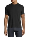 Emporio Armani Slim Fit Stretch Crewneck T-shirt In Navy