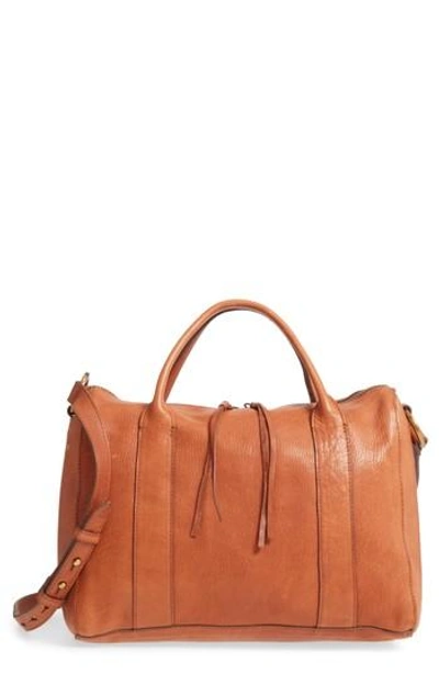 Madewell O-ring Leather Satchel In English Saddle