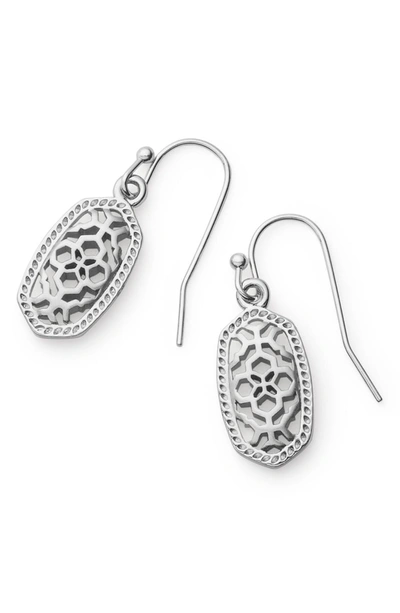 Kendra Scott Lee Filigree-inspired Earrings In Silver Metal Filigree