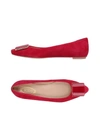 Tod's Ballet Flats In Fuchsia
