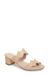 Patricia Green Palm Beach Slide Sandal In Beige Leather