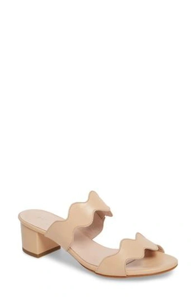 Patricia Green Palm Beach Slide Sandal In Beige Leather