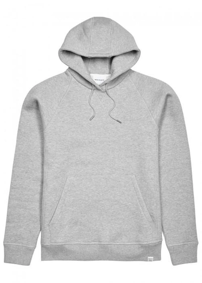 Norse Projects Ketel Hooded Cotton Sweatshirt In Grey