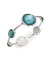 Ippolita Mother-of-pearl, Clear Quartz & Sterling Silver Bracelet/denim In Silver-denim