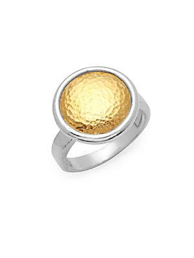 Gurhan Sterling Silver Textured Ring In Silver Gold