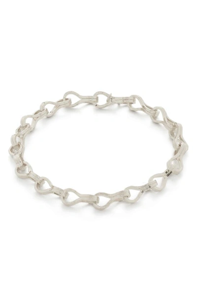 Monica Vinader Infinity Chain Bracelet In Silver