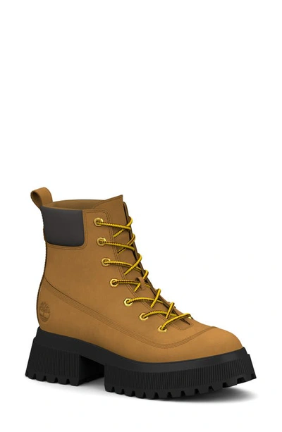 Timberland Sky Lace-up Boot In Wheat Nubuck