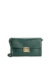 Furla Mini Leather Crossbody Bag In Petrolio