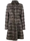 Liska Valencia Fur Coat In Grey