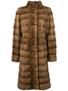 Liska Valencia Fur Coat In Pastel