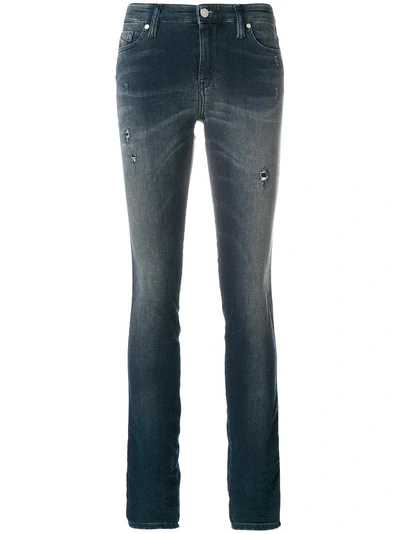 Diesel Skinzee Distressed Jeans - Blue