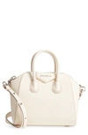 Givenchy 'mini Antigona' Sugar Leather Satchel - Ivory In Off White