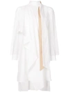 Fendi Cotton Dress In White