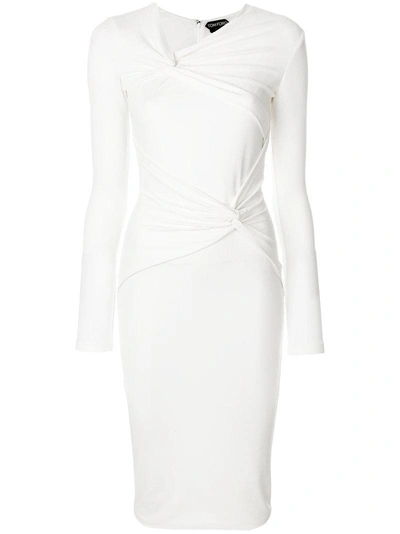 Tom Ford Asymmetrisches Kleid - Weiss In White