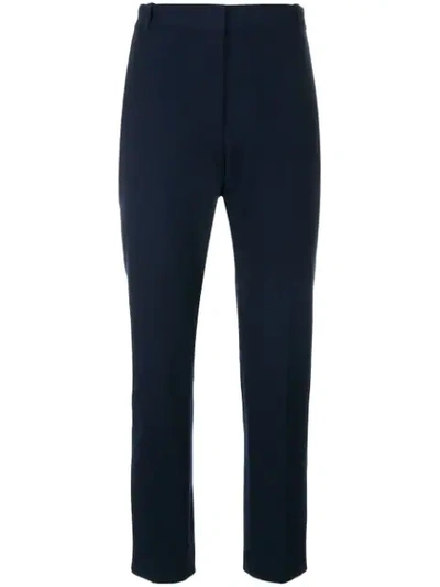 Joseph Cropped Tailored Trousers In Blue