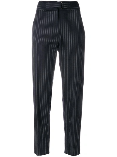 Stella Mccartney Pinstriped Tailored Trousers In Blue