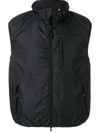 Aspesi Padded Sleeveless Jacket In Black