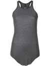 Rick Owens Tank Top In 106 Iron