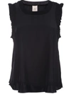 Cinq À Sept Tous Les Jours Lenore Crewneck Sleeveless Silk Top In Black