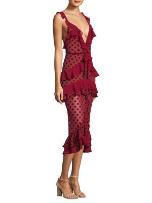 for love and lemons tiered ruffle gown