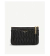 Miu Miu Quilted Nappa-leather Shoulder Bag In Nero