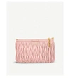 Miu Miu Quilted Nappa-leather Shoulder Bag In Mughetto