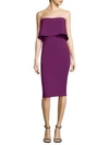 Likely Driggs Strapless Dress In Electric Plum