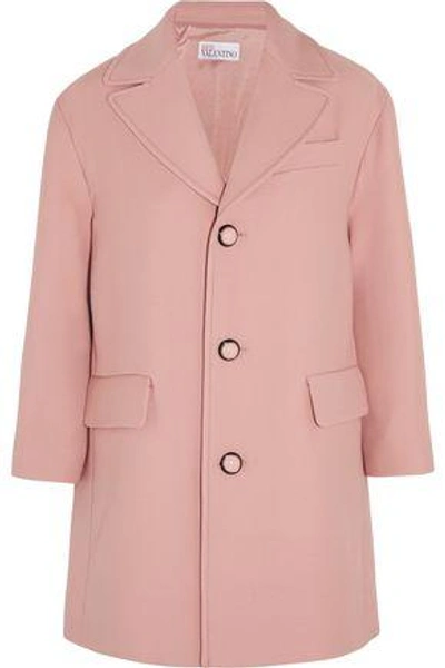 Red Valentino Woman Oversized Wool-crepe Coat Blush