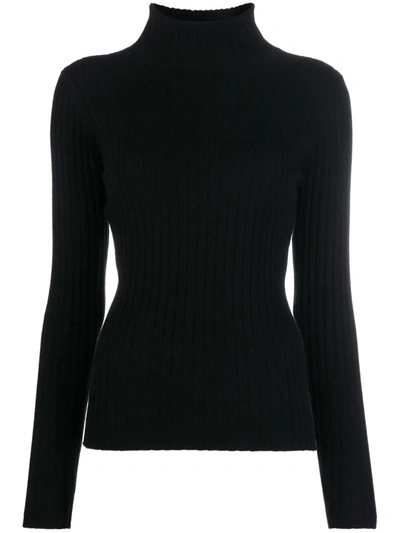 Allude Roll-neck Cashmere Jumper In Blue