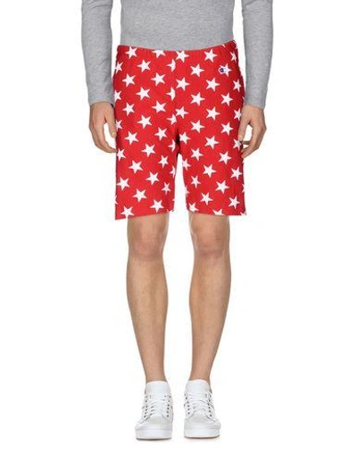 Champion Shorts & Bermuda In Red