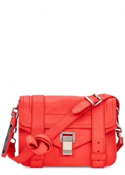 Proenza Schouler Ps1 Mini Coral Leather Satchel In Pink