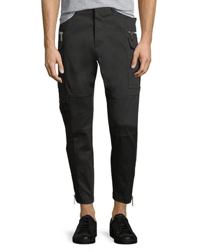 Dsquared2 Sexy Stretch Cotton Cropped Cargo Pants