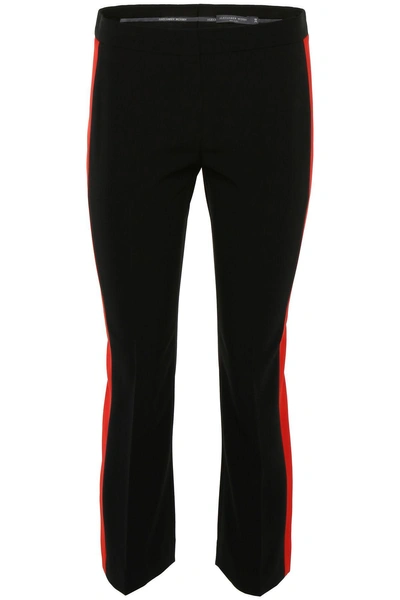 Alexander Mcqueen Trousers With Side Bands In Black